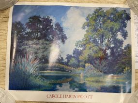Two Poster prints Columbines Of Forest Canyon 32' H 22"W Carol Hardy Pigott 15.5 H 19"h