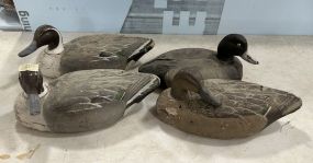 Four Vintage Foam Duck Decoys