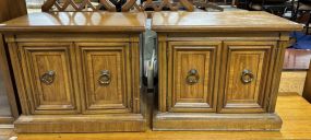 Late 20th Century Oak Nightstands
