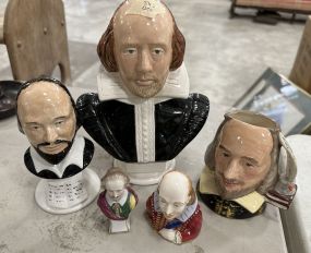 Group of Ceramic William Shakespeare's