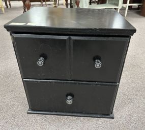 Modern Back Two Drawer Nightstand