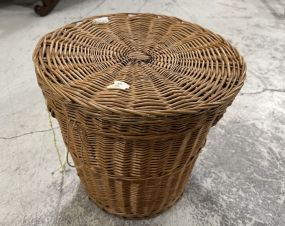 Woven Basket with Yarn