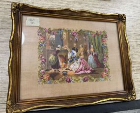 Framed Petit Point Artwork