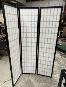Modern Three Panel Dressin Screen