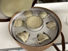 Ceramic Demitasse Cup and Saucers