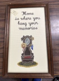 Cross Stitch Home is Where You Hang Your Memoires