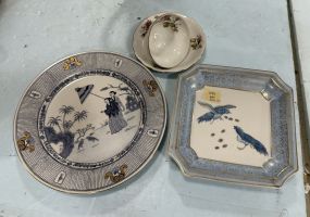 Hong Kong Plate and Bird Porcelain Plate