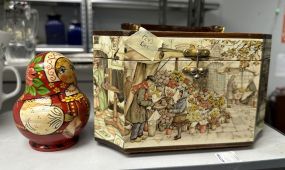 Anton Pieck Jewelry Box and Russian Nesting Doll