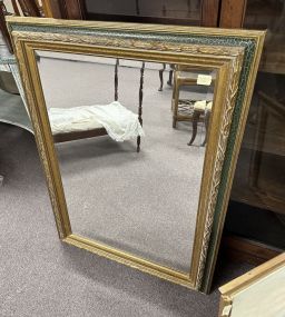 Decorative Gold Gilt Beveled Wall Mirror
