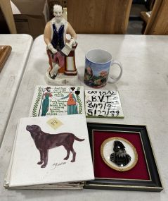 William Shakespeare Figurine, Plaque, and Hot Trivets