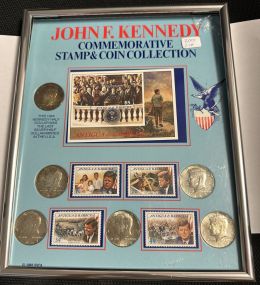 John F. Kennedy Commemorative Stamp &amp; Coin Collection