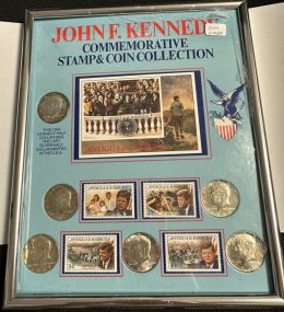 John F. Kennedy Commemorative Stamp &amp; Coin Collection
