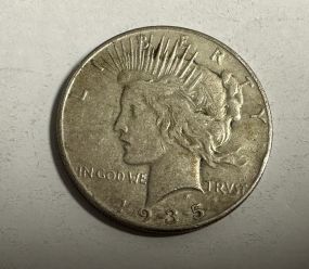 1935 Peace Liberty Silver Dollar