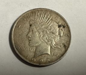1923 Peace Liberty Silver Dollar