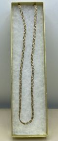 14k Trio Gold Braid Woven 18" Chain Necklace
