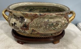 Chinese Hand Painted Porcelain Planter