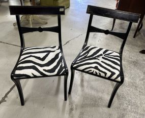 Pair of Painted Duncan Phyfe Side Chairs