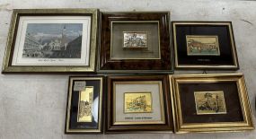 Group of French Framed Prints and Artwork