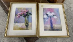 Pair of Floral Framed Prints