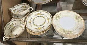 Royal Doulton Soup Cups Saucers and Meito China Breads