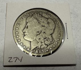 1887-O Morgan Silver Dollar