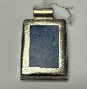 .925 Sterling Mexico "Denim" Blue Lapis Pendant