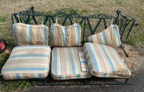 Metal Outdoor Glider Sofa