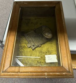 Shadow Box Framed Antique Door Knob