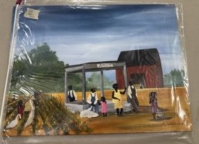Alphonso Willums "Waitin for the Field Boss" Painting