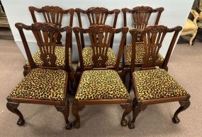 6 Georgian Furniture Co. Reproduction Chippendale Dining Chairs