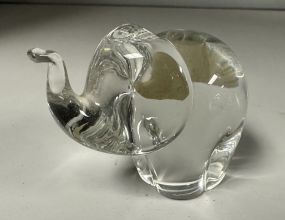 Baccarat Crystal Elephant Sculpture
