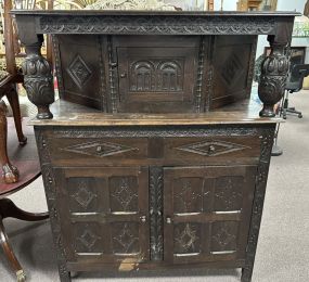 Antique Jacobean Style Court Cupboard