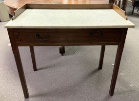 Antique Tradition Marble Top Washstand/Work Table