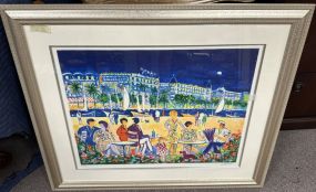 Jean Claude Picot City Scape Serigraph