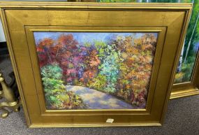 Signed Betty Hamilton Landscape Painting