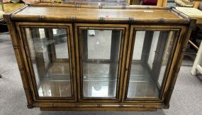 Brandt Co. Bamboo Style Wood Console Cabinet