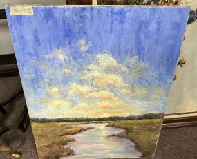 Betty Hamilton Creek Landscape Painting