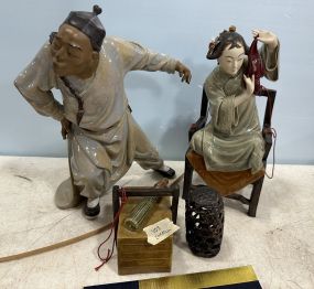 Shiwan Artistic Ceramics The Wedding II 10" Figurines