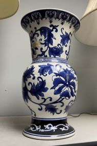 Large Chinese Blue and White Vase