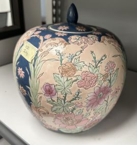 China Blue and White Floral Ginger Jar