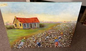 Signed Betty Hamilton Folk Art Painting