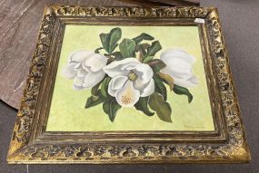 Signed Betty Hamilton  Magnolia Still Life Painting