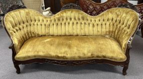 Vintage French Mahogany Sofa