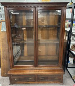 Antique Victorian Mahogany Bookcase