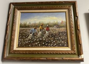 Signed Betty Hamilton Folk Art Painting