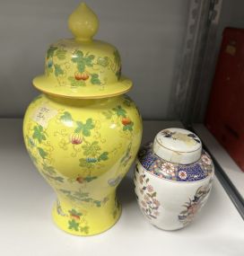 Ginger Jar/Urn by Andrea Sadek and China Small Ginger Jar