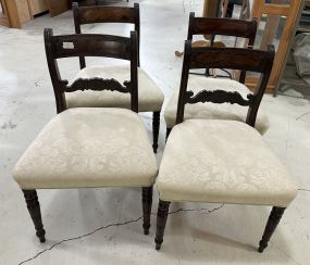 Set of Four Vintage Empire Style Dining Chairs