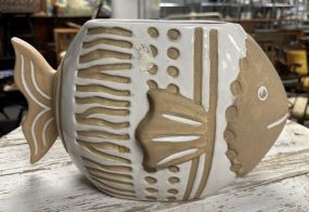 Made in Vietnam Pottery Fish Jar