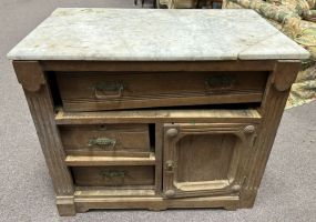 Worn Victorian Antique Washstand