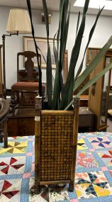 Bamboo Style Weave Planter